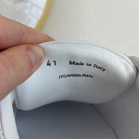 NEW Burberry Men's White Sneakers Size 8 - Picture 8 of 9